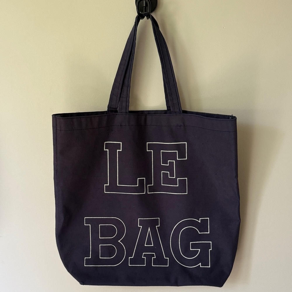 Large Vintage Navy Le Bag Tote Bag
